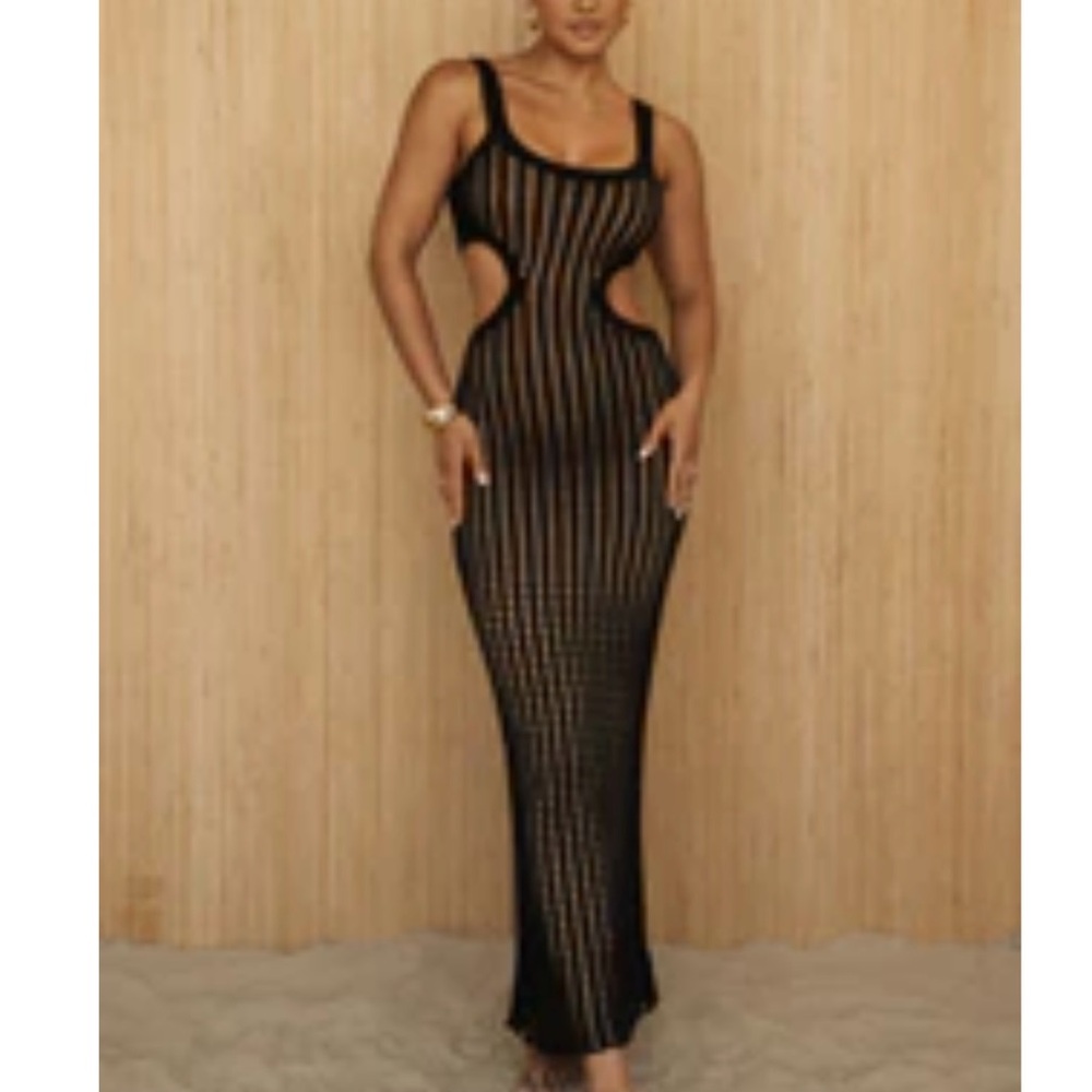 JLUXLABEL Melrose Cut-Out Midi Dress